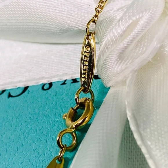 Tiffany & Co .12 carat Peretti diamond by the yard 18k necklace 16” - Picture 7 of 9